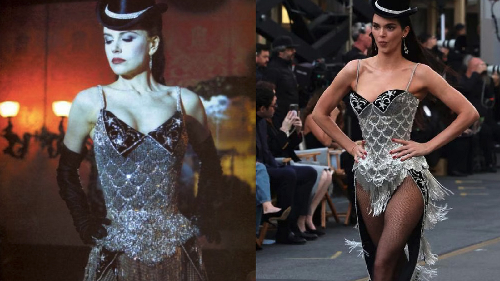 Powerhouse recasts "Black Diamonds" costume from Moulin Rouge for Vogue World Hollywood.
